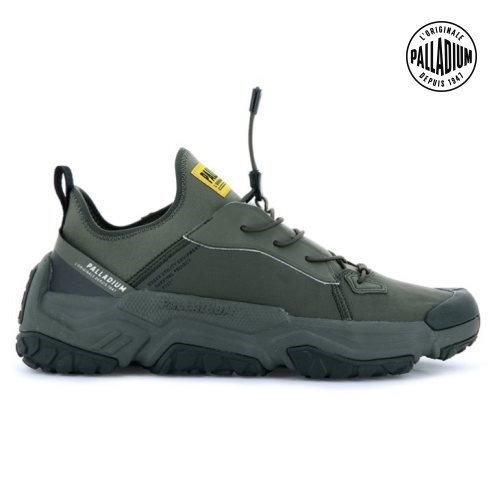 Baskets Palladium Off-grid LO NYL Femme Vert Olive | FR RMS208W